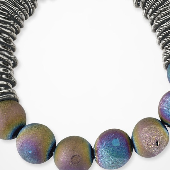 NWT Geode Treasures stretch bracelet Coldwater - Picture 6 of 6